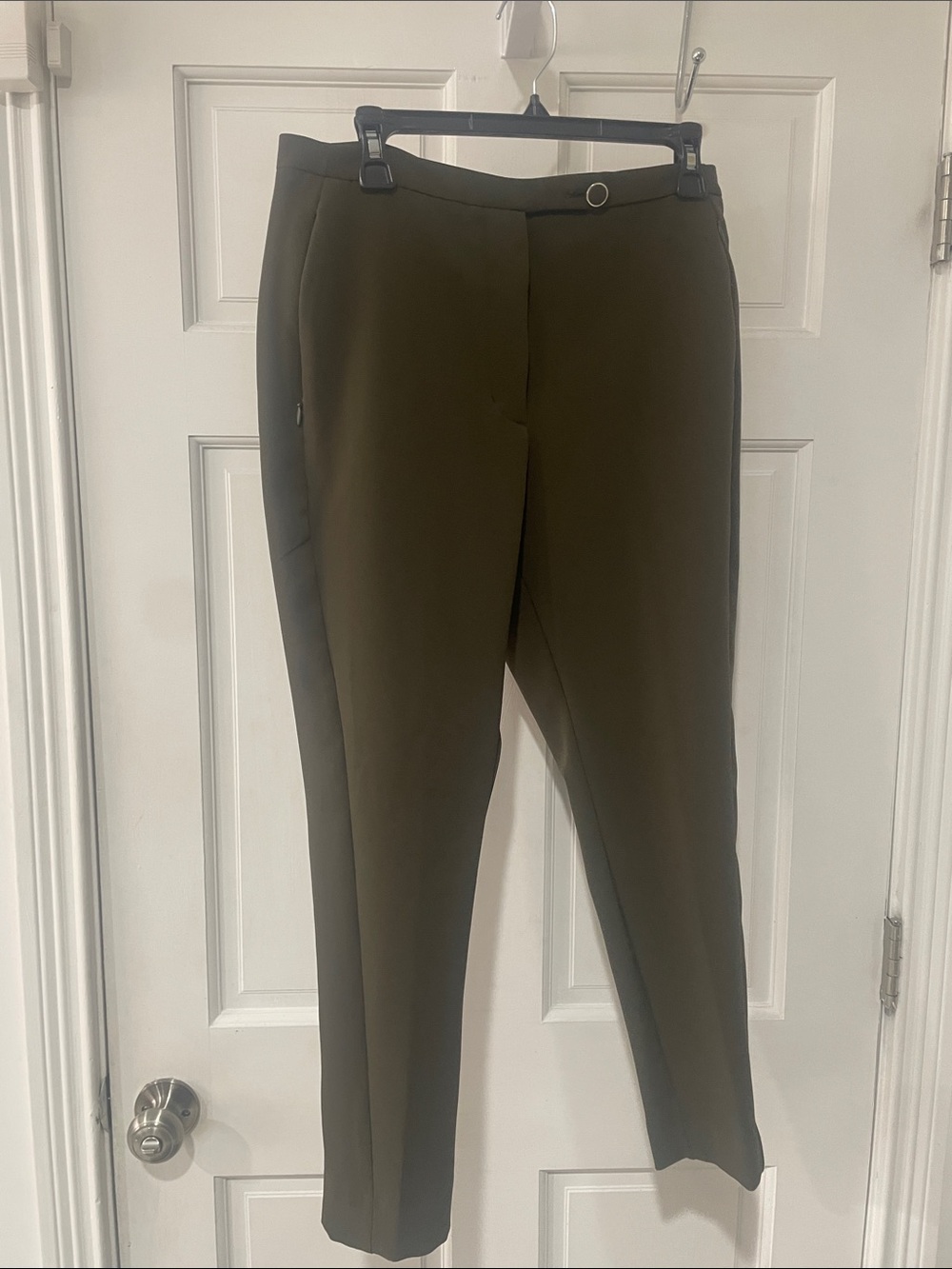 Worthington Olive Slim Leg Dress Pants